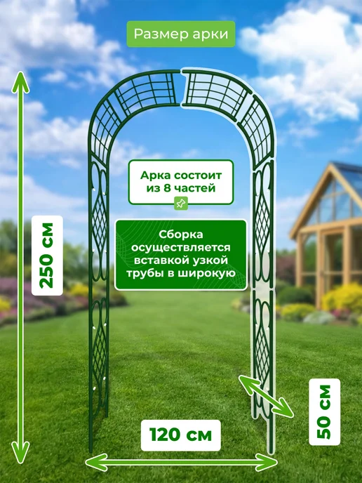 САДОВКИН Арка Комби 50, зеленый, фото 2