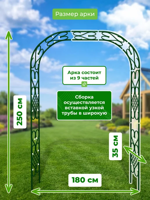 САДОВКИН Арка Комби 35 ПТ антик, зеленый, фото 2