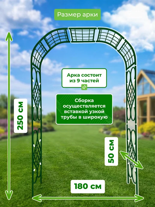 САДОВКИН Арка Комби 50 Гранд, зеленый, фото 2