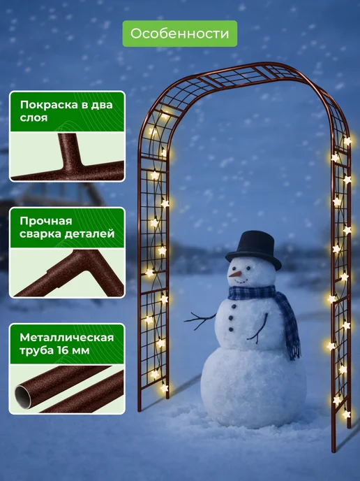 САДОВКИН Арка Решетка 35 Гранд, коричневый, фото 4