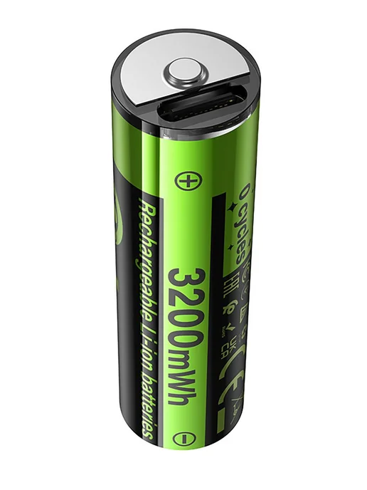 HOCO Аккумуляторные батарейки JA3 AA USB-C, 2 шт, 2 шт, фото 5