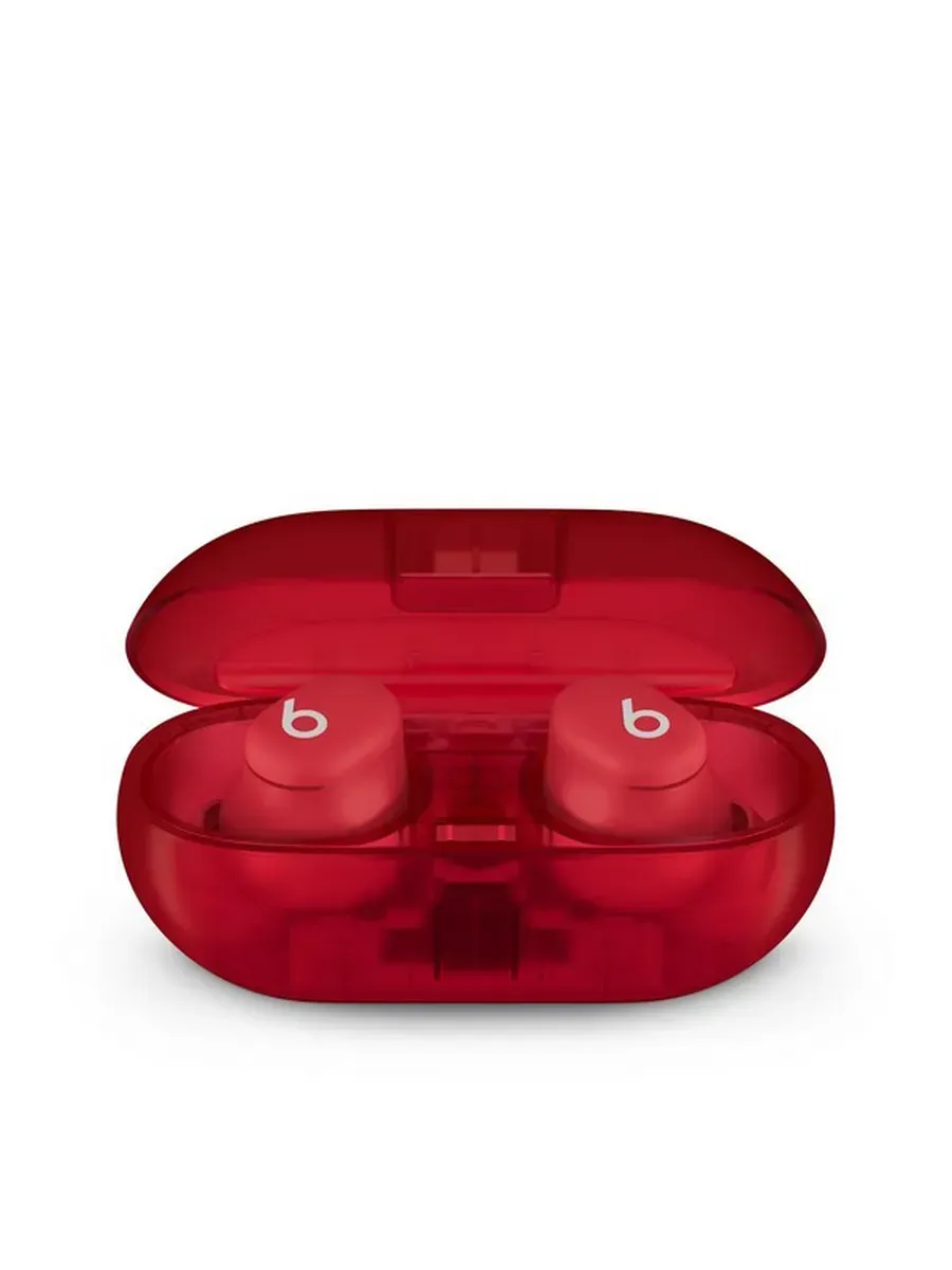 beats Беспроводные наушники Solo Buds Transparent Red