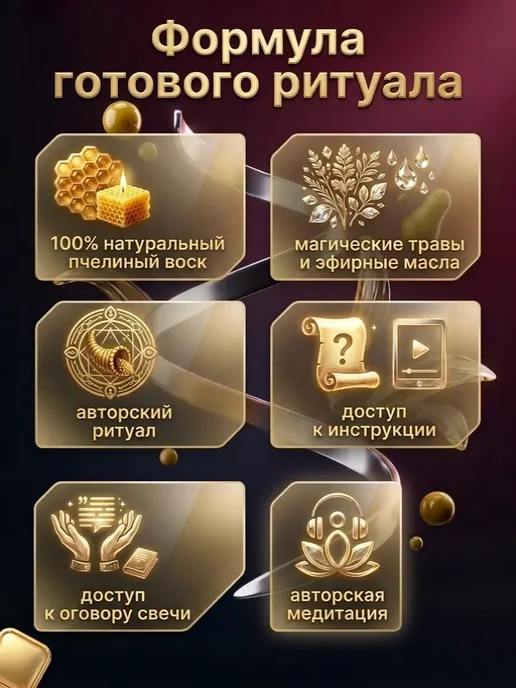 Магические свечи Магическая свеча Чистка дома, черный, фото 6