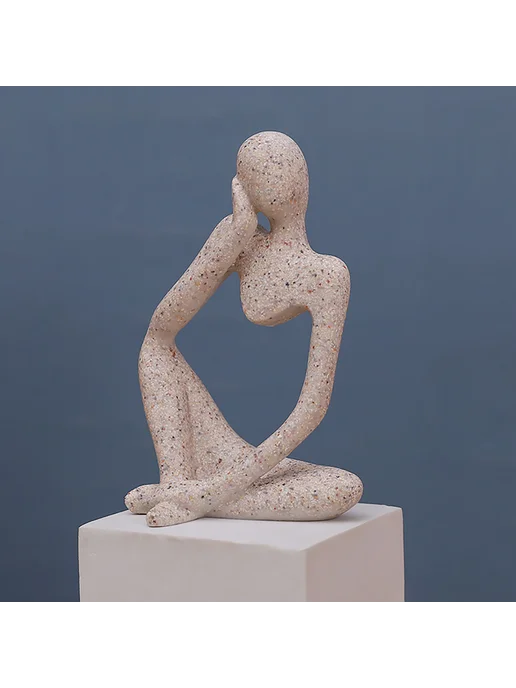 3шт Современная абстракция Thinker статуэтка resin, 3 шт, фото 7