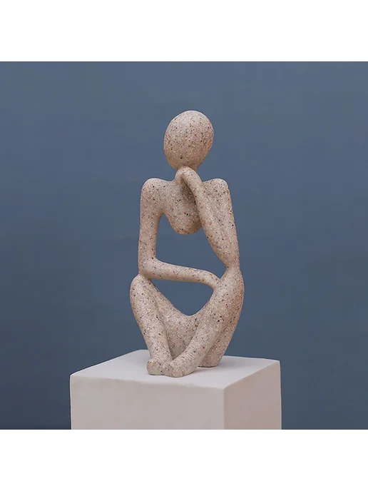 3шт Современная абстракция Thinker статуэтка resin, 3 шт, фото 8