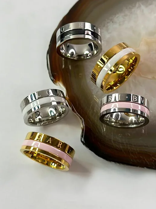 FLORENTICA Кольцо Bulgari, черный, фото 4
