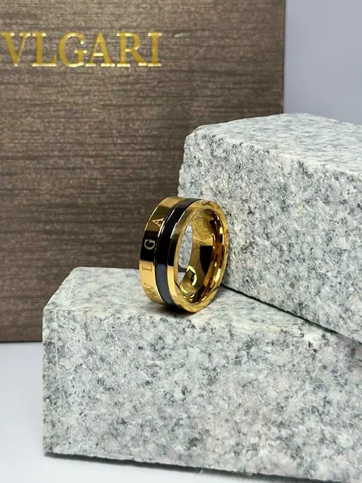 FLORENTICA Кольцо Bulgari, черный, фото 5