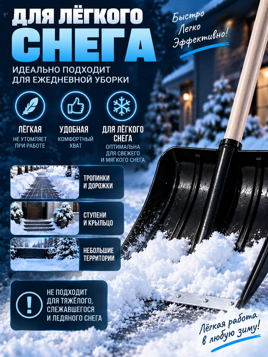 Тестовая лопата для снега - фото 2