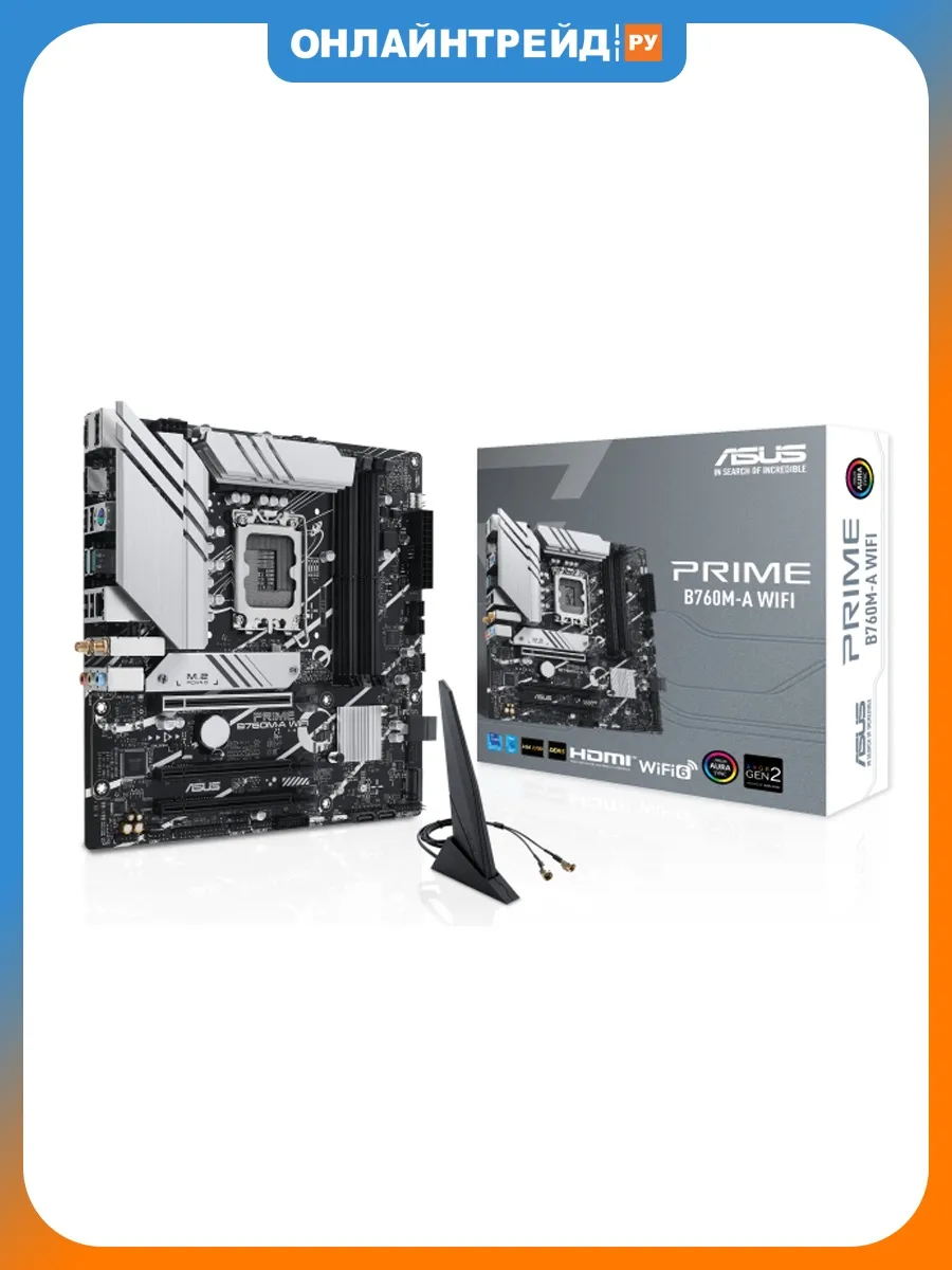 Asus Материнская плата PRIME B760M-A WIFI (LGA1700, mATX)
