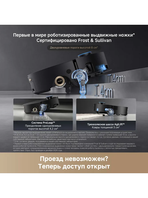 Dreame Робот-пылесос Aqua10 Ultra Roller Complete, RU-версия, черный, фото 6