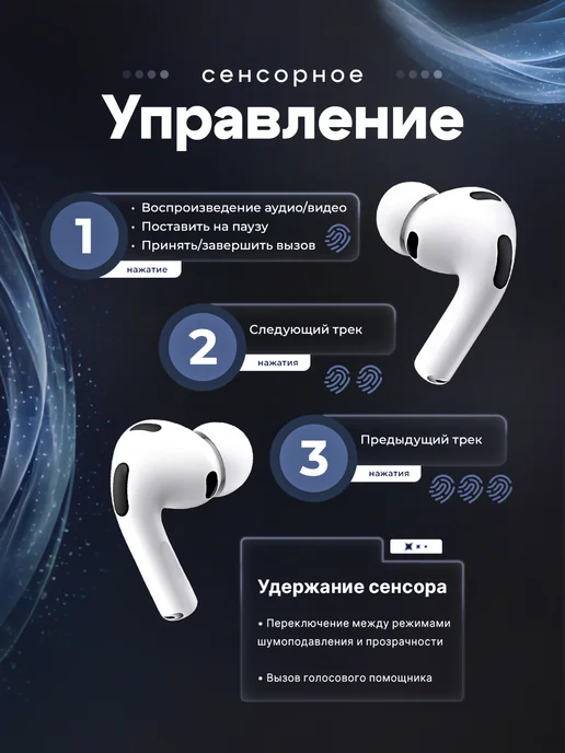 Беспроводные наушники Pro 3 (новая модель), белый, фото 8