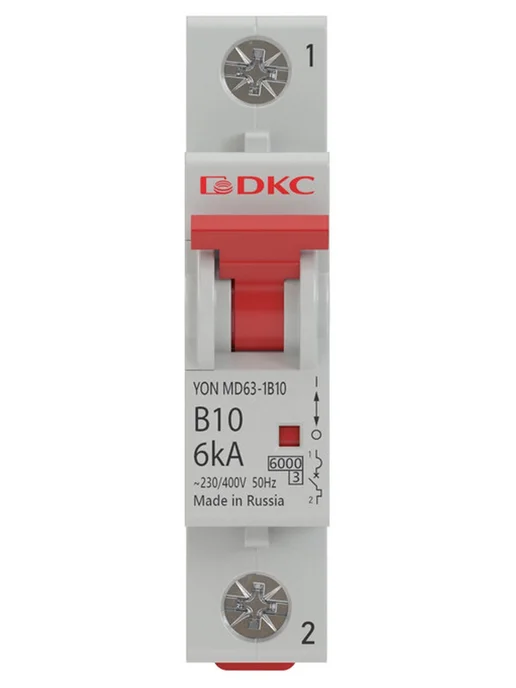 DKC Автоматический выключатель 1п C 10А 10кА MD63 YON, вариант, фото 2