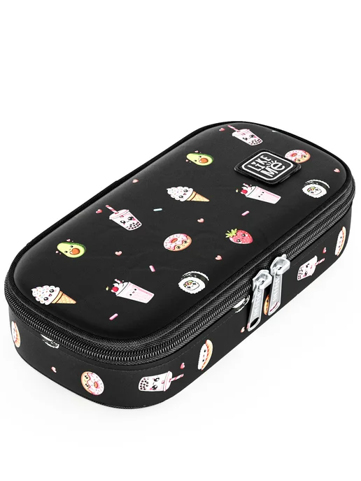 like.me Пенал школьный Case Kawai еда, черный