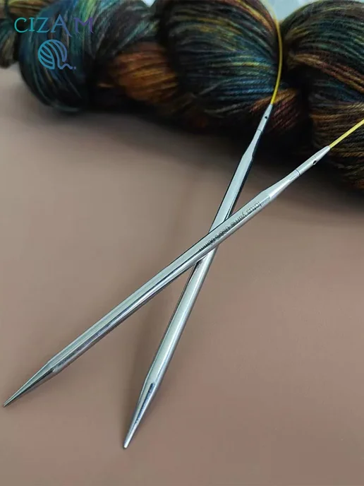 Lotus yarns Спицы Лотус съемные укороченные 8,5 см 4,5 мм, 2 шт, фото 8