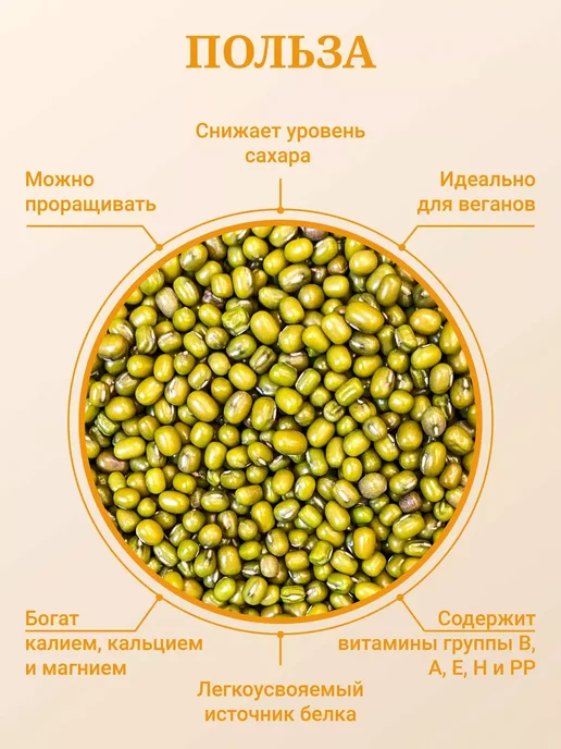 DryFruit Маш для приготовления и проращивания 1кг, 2 кг, фото 3