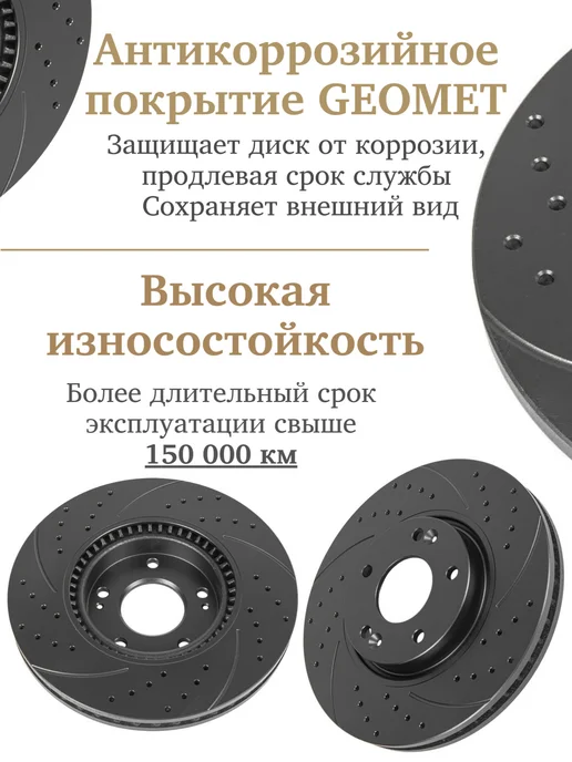 GANZ Диски тормозные передние Kia Optima, Sportage, Hyundai Creta, вариант, фото 3