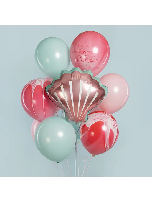 Wild Bubble Шар 20 51 см Фигура, Морская ракушка, Розовый, розовый, фото 3