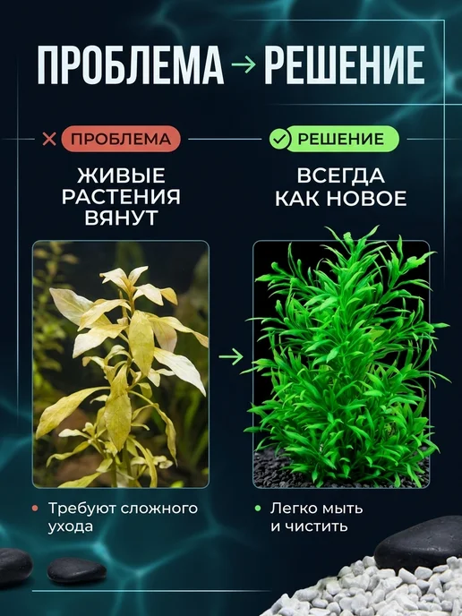 Sonic Empire SN Декор для аквариума растение искусственное 24 см, зеленый, фото 2