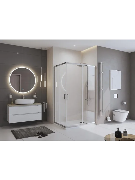 BelBagno Душевой поддон из искусственного камня Формат (Uno) 120х8, белый, фото 5