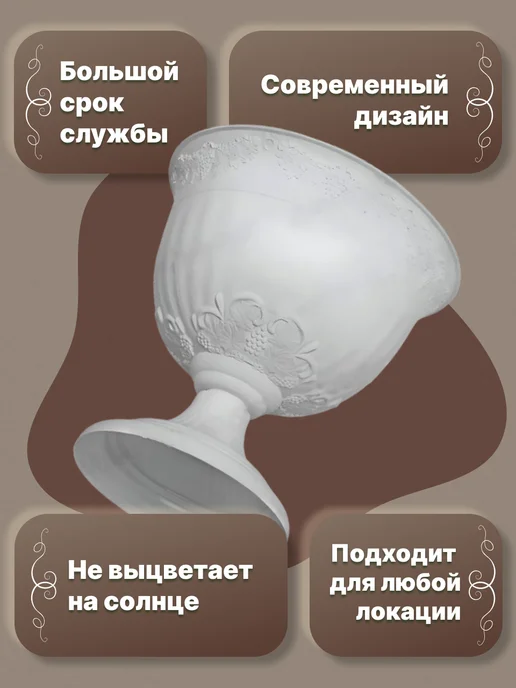 Милих Горшок для цветов напольный декоративный уличный и для дома, вариант, фото 5