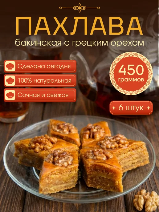 Сладости от шефа Пахлава Бакинская Баклава азербайджанская, вариант