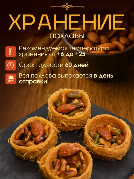 Сладости от шефа пахлава катаифи гнезда, вариант, фото 5
