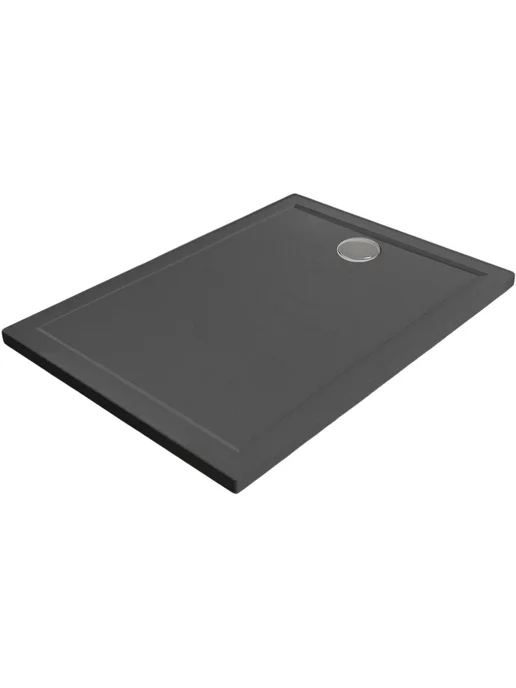 Veconi Душевой поддон из искусственного камня Pietra 100х100 черный, 80x80, фото 6