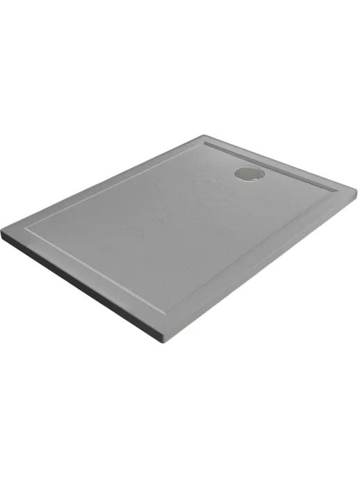 Veconi Душевой поддон из искусственного камня Pietra 100х100 черный, 80x80, серый, фото 6