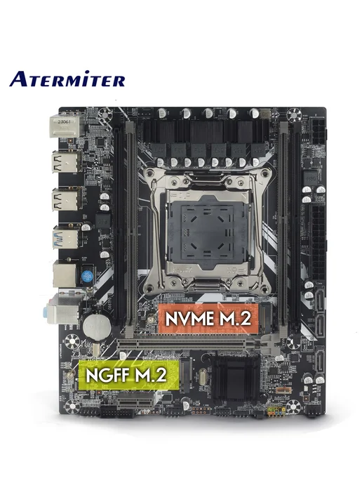 Atermiter X99 Материнская плата с процессором E5 2680v4 комплект 16Gb, 32 ГБ, фото 2