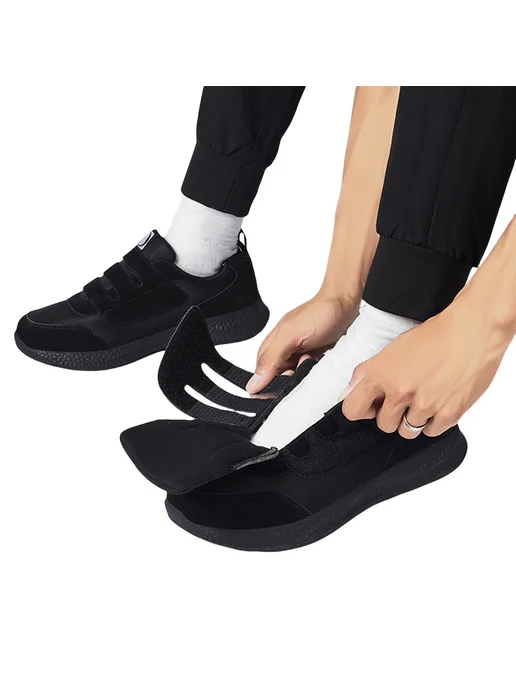 Диабетические тапки Slip-On ортопедические, нескользящие, дл, черный, фото 7