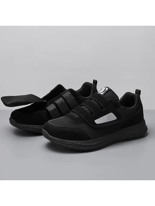 Диабетические тапки Slip-On ортопедические, нескользящие, дл, черный, фото 8