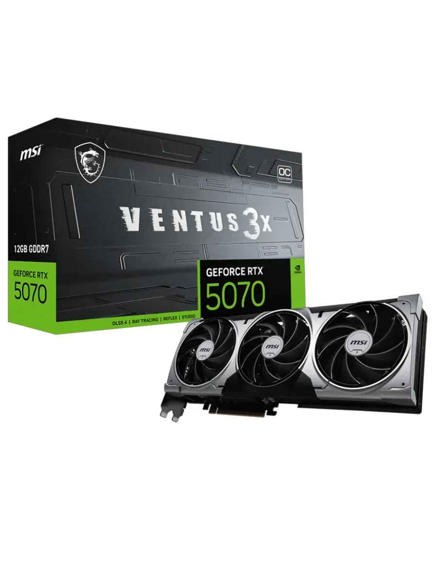 MSI Видеокарта GeForce RTX 5070 VENTUS 3X OC, 12 ГБ