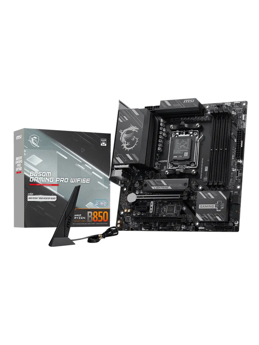 MSI Материнская плата B850M GAMING PRO WIFI6E AM5 AMD B850 mATX