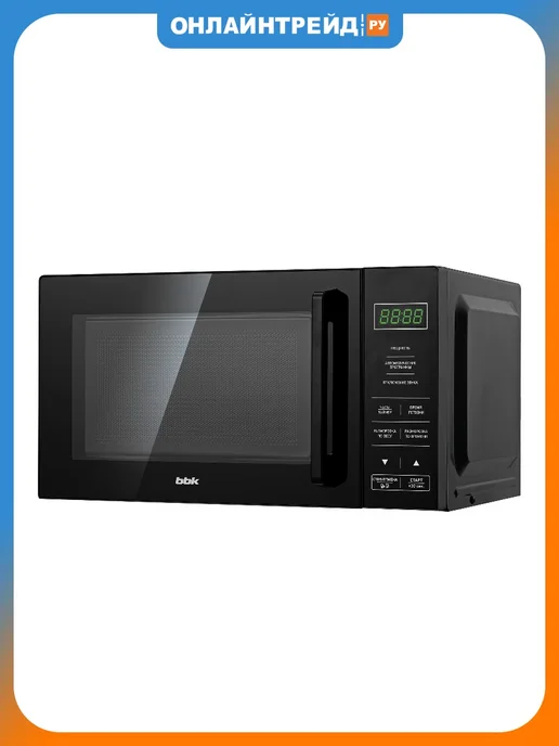 BBK Микроволновка без поворотного стола, 20 л, 20MWS-750S B, черный