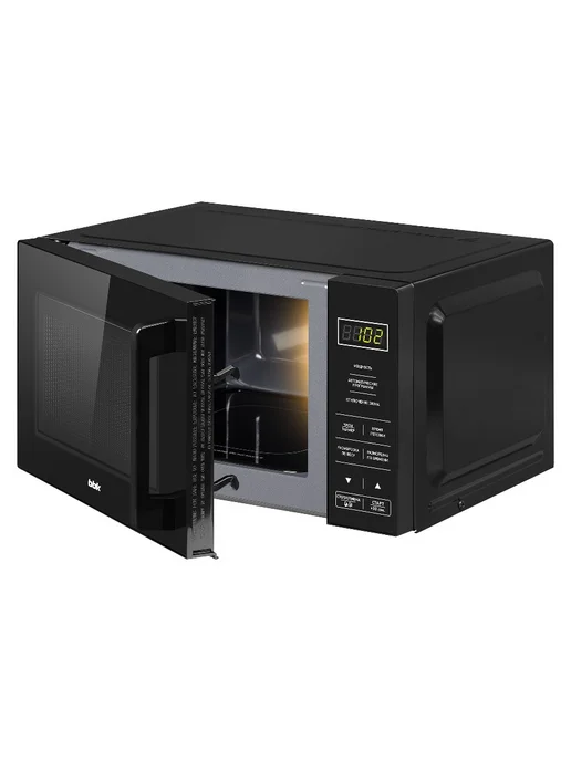 BBK Микроволновка без поворотного стола, 20 л, 20MWS-750S B, черный, фото 8
