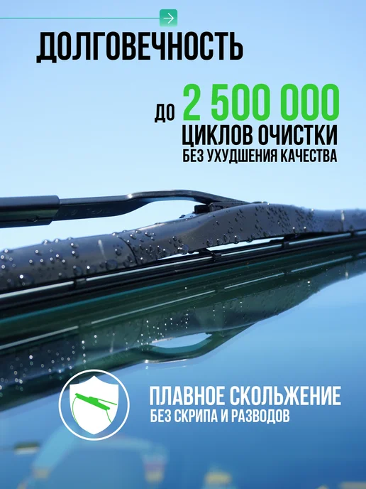 FEEN Дворники автомобильные для Киа Рио 4 Х Лайн 600 400, 2 шт, фото 2