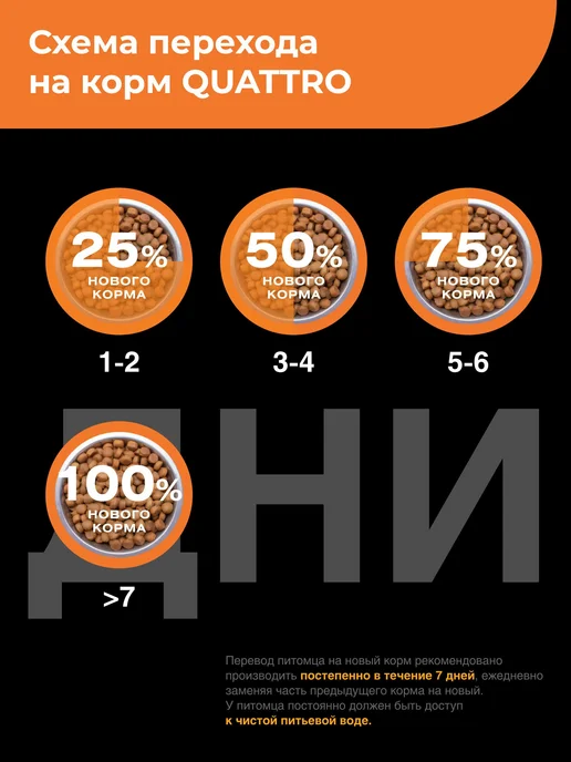 Сухой корм QUATTRO Той Пудель для собак, пожилые, индейка, 0,8 кг, фото 7