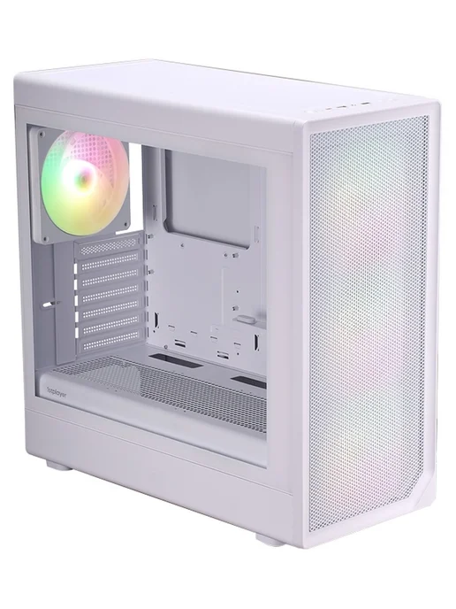 1stPlayer Компьютерный корпус AU8 ARGB, черный, белый, фото 5