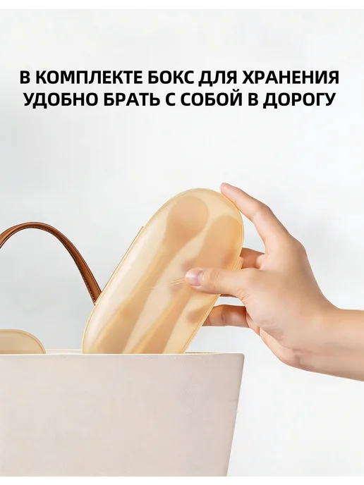 Ariabee Ложка для прикорма детская силиконовая,2 шт, 2 шт, фото 8