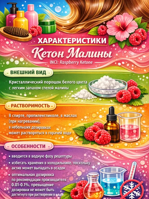 ivanka.market Кетон Малины Косметический Актив 50 грамм, вариант, фото 3