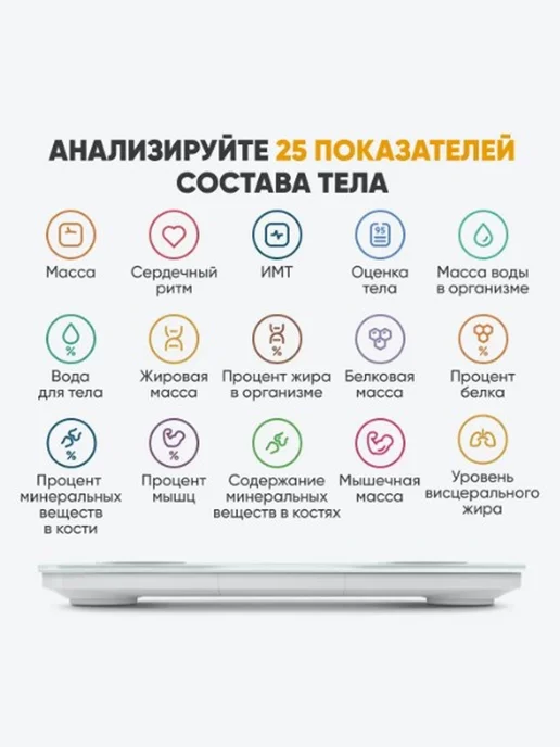 Xiaomi Весы напольные электронные Scale S400, белый, фото 4