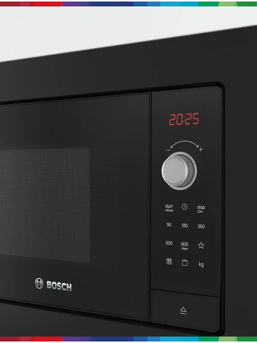 BOSCH Микроволновая печь встраиваемая BEL653MB3, черный, фото 5