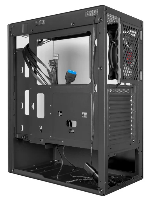 Корпус Ginzzu CL305 ATX, FAN 3*12 FRGB, закаленное стекло боковая и передняя панель, черный, фото 5