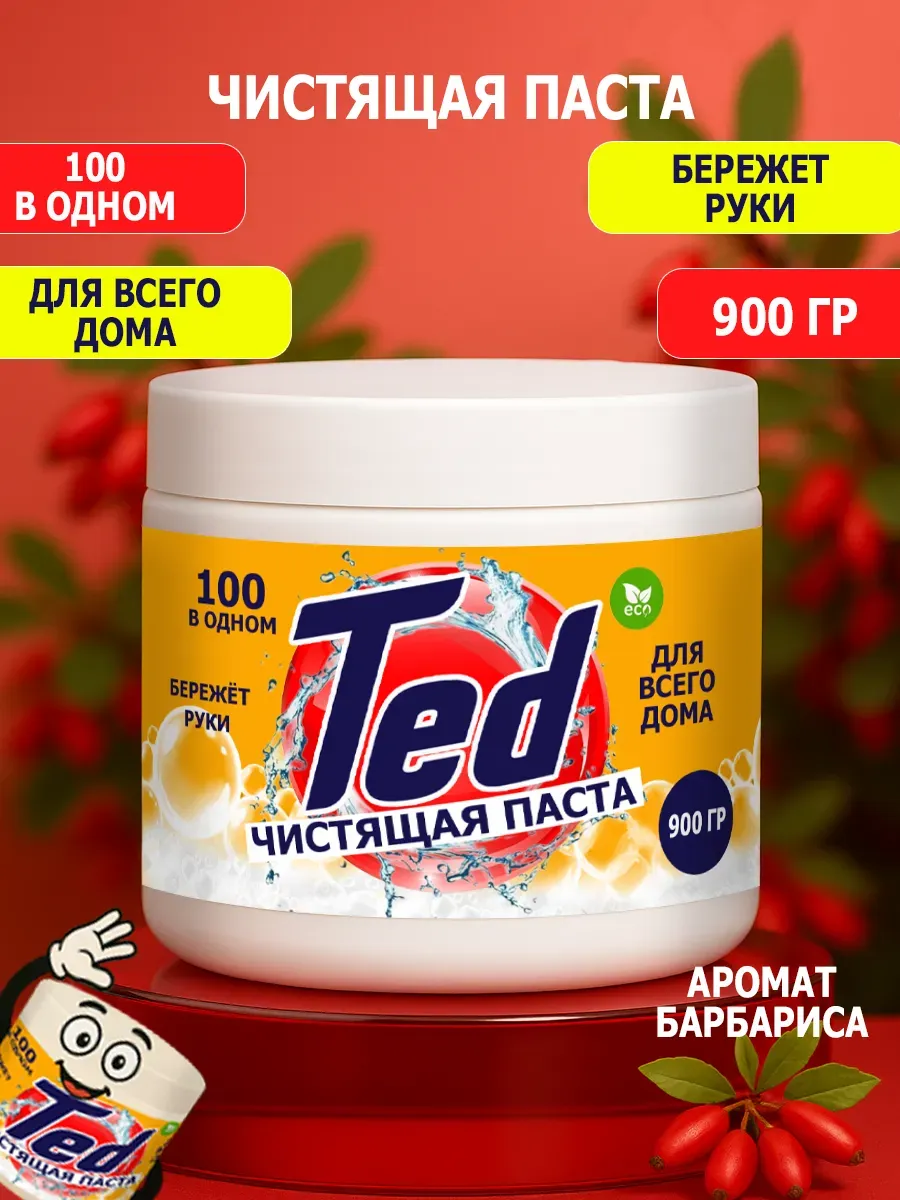 Чистящая паста Ted для уборки 0,9кг