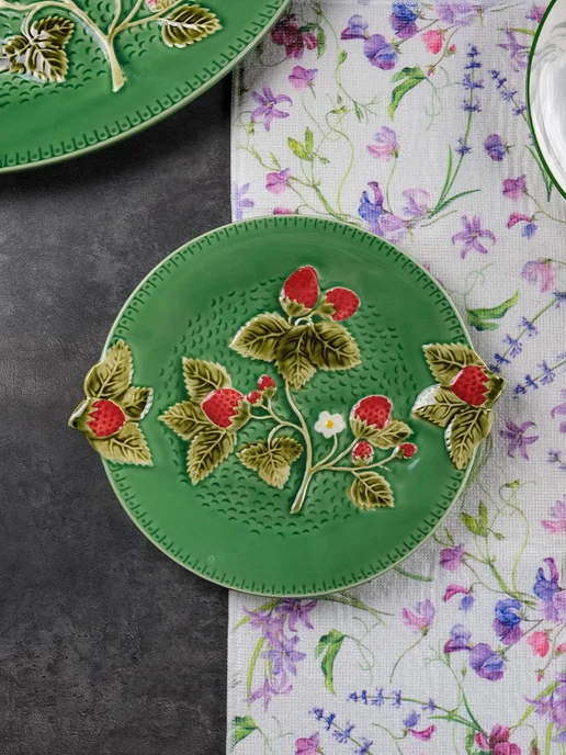 REPAST Блюдо круглое Земляника 25.3х22х2.2 см, 25.3x22x2.2 см, фото 4