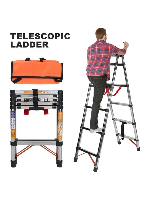 Телескопический 5-ступенчатый складной ступенька антискользя, вариант