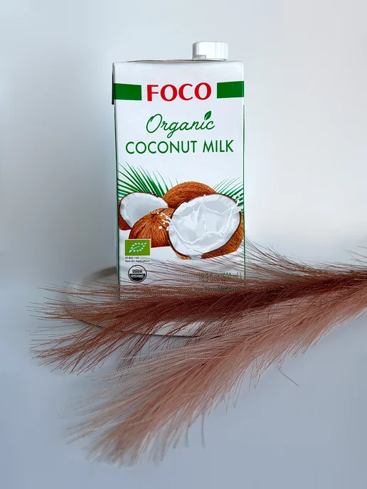 foco Молоко Кокосовое без сахара ORGANIC 250 мл, 500 мл, фото 5