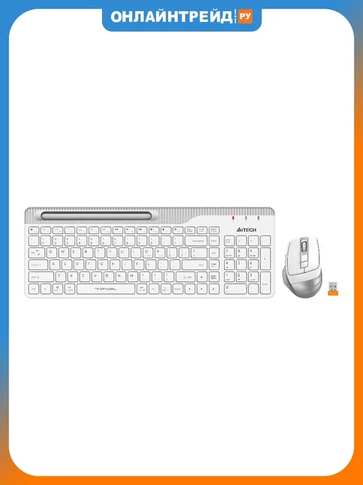 A4TECH Комплект беспроводной Fstyler FB2535C BT White Grey, белый