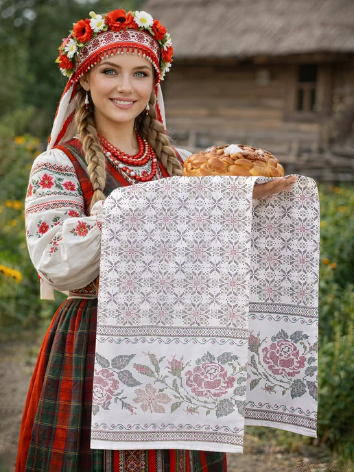 Текстильная коллекция Рушник 50х150 рогожка, 50x150