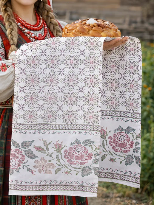 Текстильная коллекция Рушник 50х150 рогожка, 50x150, фото 2